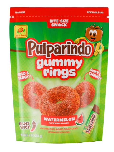 Pulparindo Gummy Rings Watermelon